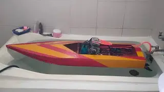 How to make a wooden hull for gas 2 stroke engine #diy #rcboat #gasrc #rctoys #rc #hobbies #viral