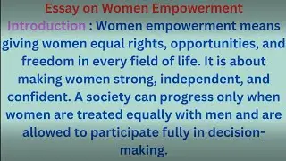 Women Empowerment Essay | महिला सशक्तिकरण Speech, Article & Importance | Essay on Women Empowerment 
