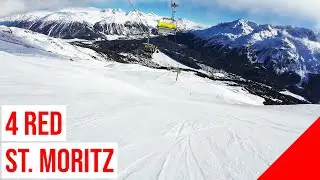 St. Moritz, 4 🔴 RED - ROT (Munt da San Murezzan - Salastrains, Foggy Day) #1 🇨🇭