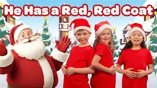 He Has a Red, Red Coat 🎅 Santa Claus Dance for Kids 🎅 Easy Christmas Choreography