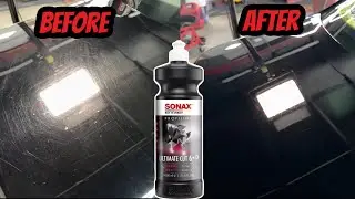 Black paint correction Audi using SONAX Ultimate cut ￼￼￼￼