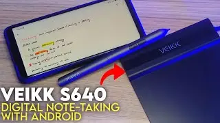 Digital Note Taking on Android with a Graphic Tablet - Veikk S640 Cheap drawing Tablet in Bangladesh