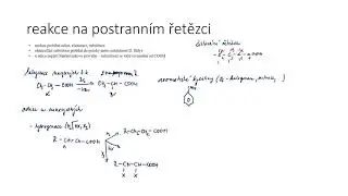Karboxylové kyseliny VIII - reakce na postranním řetězci