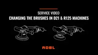 ADBL service - changing the carbon brushes in D21 and R125 polishing machines - tutorial