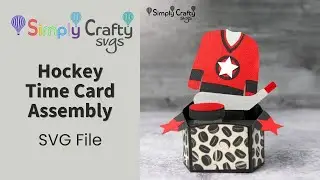 Hockey Time Card Assembly - DIY Hockey Hexagon Popup Card SVG File