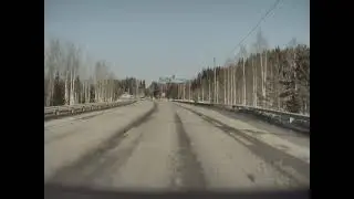 Tesla Autopilot fail. Front camera view. Software version 2021.4.12