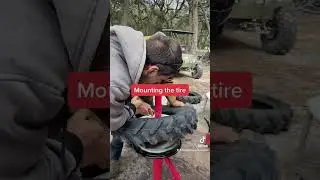 Tractor Maintenance - Installing New Tires By Hand