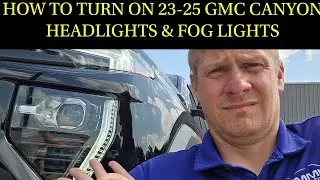 HOW TO TURN YOUR GMC CANYON COLORADO HEADLIGHTS AND FOG LIGHTS ON