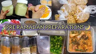 ✨Pre Ramadan Preparation | Freezer Meals | Quick Ramzan Prep | Time Saving Hacks🌙#foodstation