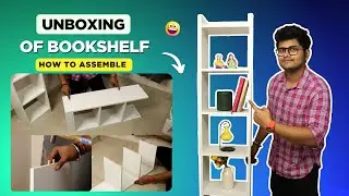 Unboxing Of White Bookshelf | How To Make Bookshelf At Home | How To Build A Bookshelf