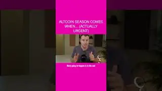 🤩 Altcoin Season Comes When... (Actually Urgent)