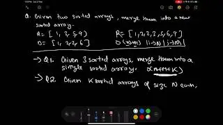 Merge two sorted arrays | Two pointer
