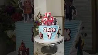 Easy Roblox cake design with printable topper  #robloxcake