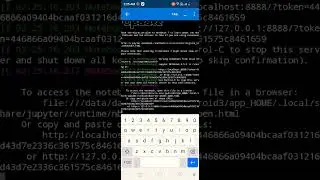 how to open jupyter notebook in android phone