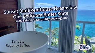 Sunset Bluff Penthouse Butler Suite with Tranquility Soaking Tub, Sandals La Toc