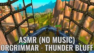 Horde Zeppelin Ambience – Orgrimmar ⇄ Thunder Bluff | Scenic Flight, Wind, Rain |WoW ASMR (No Music)