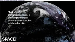See a powerful 'bomb cyclone' storm form and approach California in satellite time-lapse