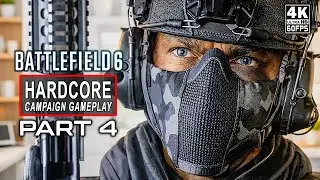 BATTLEFIELD 6 | HARDCORE Gameplay Walkthrough PART 4 - Nile Guard & Operation Ember Strike | 4K