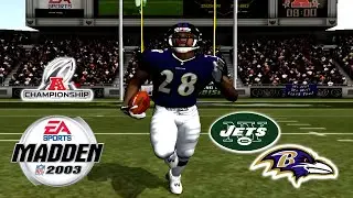 Madden 2003 | Franchise Year 2 - AFC Championship: New York Jets @ Baltimore Ravens
