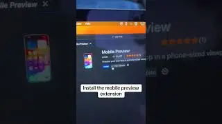 How to display a mobile device in VSCode  #vscode #automobile #tech #smartphone #iphone