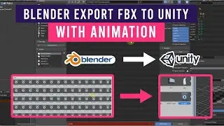 Blender Export FBX to Unity with Animation - Tutorial Unity AR