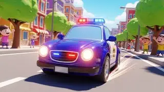 Police Car ABC Patrol Song for Kids | Alphabet & Vehicle Song, Nursery Rhymes & Baby Songs 🚓