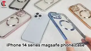 Plating magnetic mobile phone case for iPhone 14 series