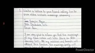 How to write a letter to invite friend to your elder sister marage