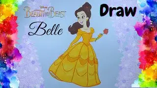How to Draw Belle ?|| Beauty and the beast || Disney Princess Belle drawing || Princess easy drawing
