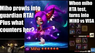 summoners war: MIHO in guardian RTA! Is her power brutal???? or tender???