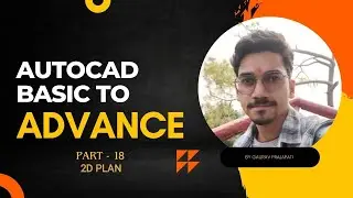 PART 18 Draw a 2D plan in AutoCAD. #autocadplan #autocad #cadeducation #autocadtraining