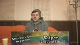 Серия 12: Vaiper (Despotin Fam) &laquo;Хип-Хоп В Литве: от 1-го Лица&raquo;  2015