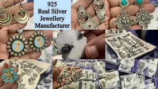 Real 925 Sterling Silver Jewellery Manufacturer | Silver Jewellery Wholesale Market #silverjewllery