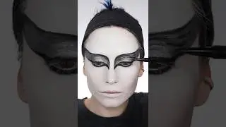 My best attempt at transforming into the Black Swan 🦢🖤 #makeup #makeuptutorial #makeupvideos