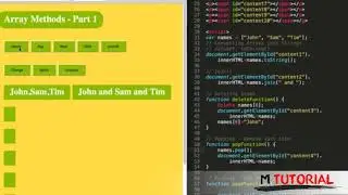 Tutorial JavaScript for beginners #25   Array Methods   Part 1 # M Tutorial