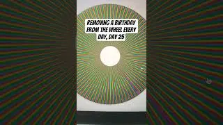 removing one birthday from the wheel every day, day 26 #wheel #spin #birthdays #feb27