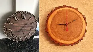 50+ wooden clock ideas | Modern wall clock ideas