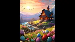 MAKING PUZZLE ABOUT FAIRYTALE LANDSCAPE