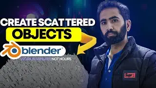 Разбрасывайте объекты как профессионал в Blender | Как разбросать объекты по поверхности в Blender