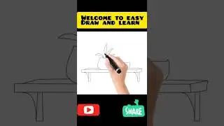 Table drawing with vase and flower #easydrawing #drawing #subscribe #table