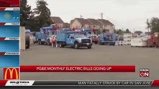 PG&E monthly electric bills going up