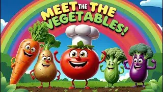 🥕Meet the Vegetables! | Learn 2D Talking Veggies for Kids | Educational Cartoon  #kidslearning