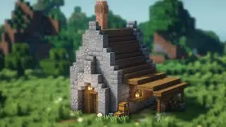 Minecraft | How to Build a Starter Medieval Stone House | Minecraft Build Tutorial