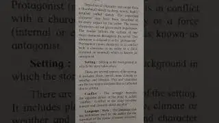 elements of novel