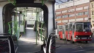 A 266-os IKARUS-GVM trolibusz bel&uuml;lről | Inside an Ikarus 280T trolleybus in Budapest