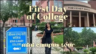 First Day at Delhi University | Jesus and Mary College | Mini Campus Tour | Scheduloop
