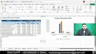 Exp25_Excel_CH03_HOE_Jobs || Excel Chapter 3: Grader Hands-On Exercise - Computer Job Outlook