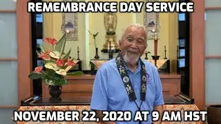 Online Dharma Service (November 22, 2020) - Keiji Kukino - Windward Buddhist Temple