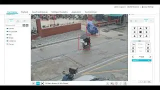 enable auto tracking SMART A. I PTZ Camera