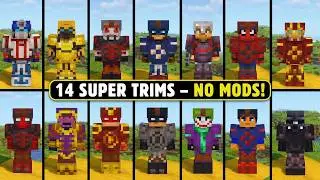 How I Made EVERY Superhero Armor Trim in Minecraft! (No Mods)